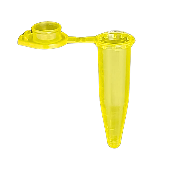 Microtubo 1,5ml Amarelo - 1000 Unidades