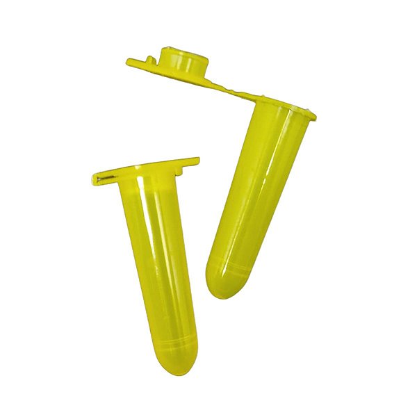 Microtubo 1,6mL Amarelo- 500 Unidades
