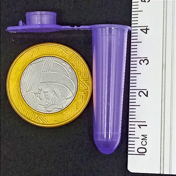 Microtubo 1,6mL Lilás- 500 Unidades
