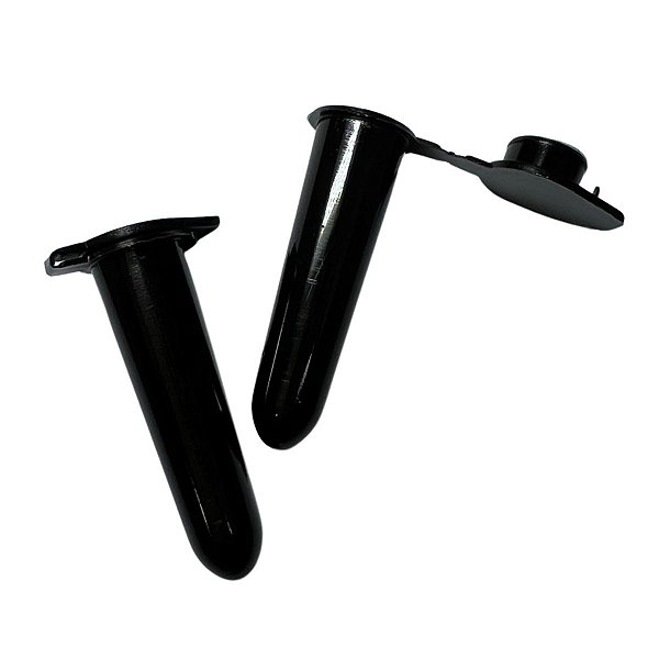 Microtubo 1,6mL Preto Fechado - 500 Unidades