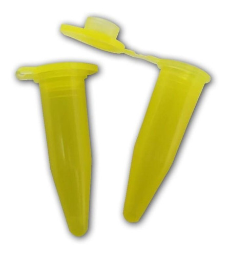 Microtubo de Centrifugação 1,0ml Amarelo Pacote com 3000 Unidades