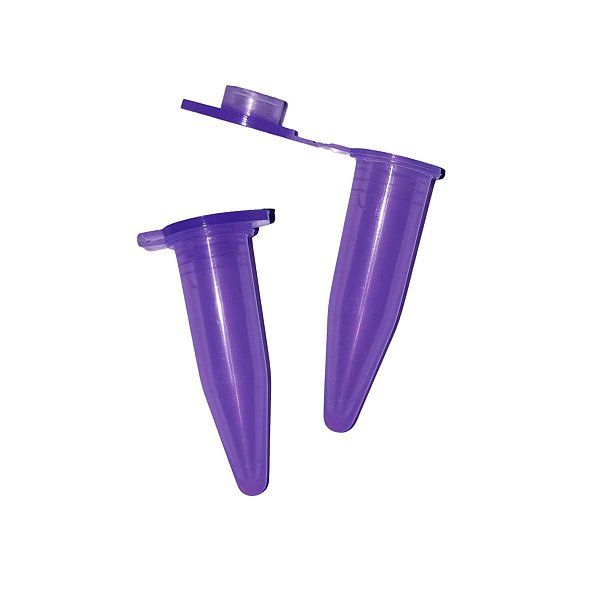 Microtubo de Centrifugação 1,0ml Lilás Pacote com 10.000 Unidades