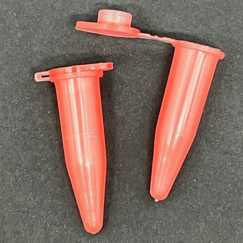 Microtubo de Centrifugação 1,0ml Vermelho Pacote com 3000 Unidades