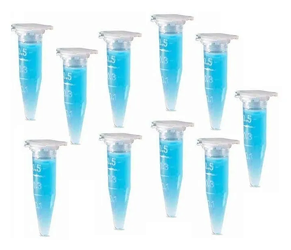 Microtubo de Centrifugação Tipo Eppendorf Cap. 0,5ml - Incolor
