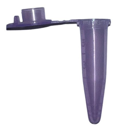 Microtubo de Centrifugação Tipo Eppendorf Cap. 0,5ml - Lilás - 5000 Unidades