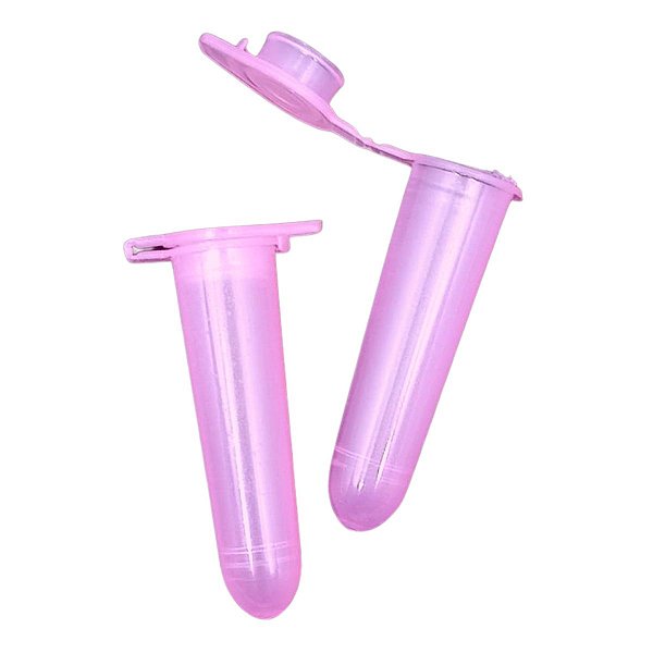 Microtubo Eppendorf Capacidade Interna 1,6mL 1000 Unidades - Rosa Bebê