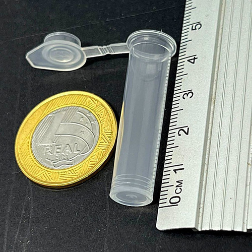 Microtubo Flaconete 2,5ml Fundo Chato - Incolor - 1000 Unidades