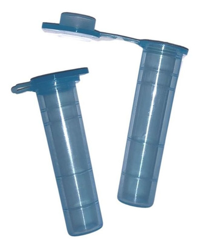 Microtubo Flaconete 2,7ml Interno 3,0ml Externo 5.000 Unidades - Azul