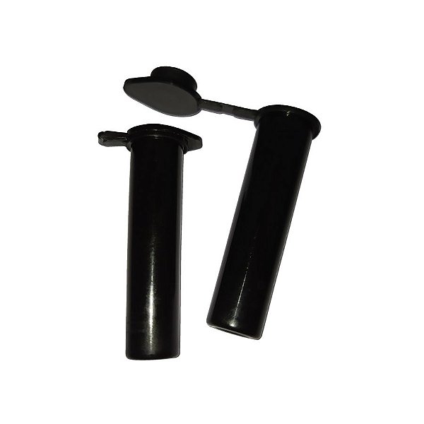 Microtubo Flaconete 2,7ml Interno 3,0ml Externo Pacote Com 500 Unidades - Preto Fechado