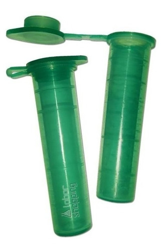 Microtubo Flaconete 2,7ml Interno 3,0ml Externo Pacote Com 500 Unidades - Verde