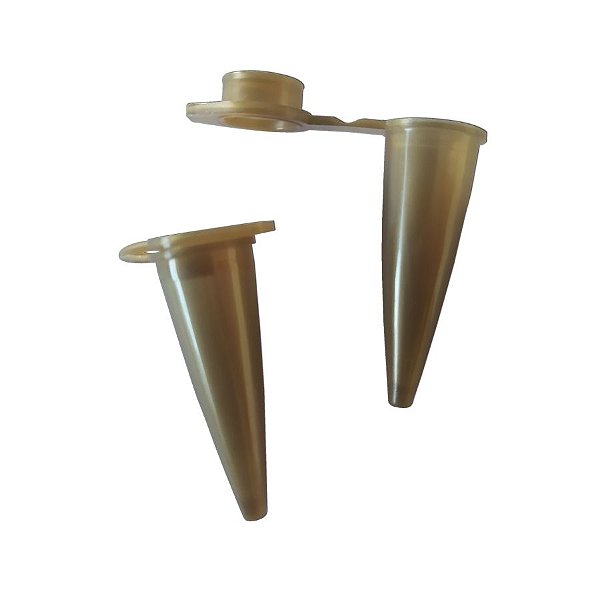 Microtubo Flaconete Tipo Epp 0,65ml Pacote com 3.000 Unidades - Dourado