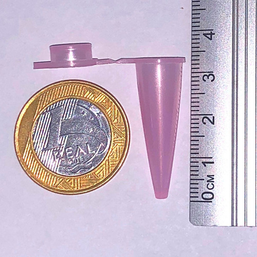 Microtubo Flaconete Tipo Epp 0,65ml Pacote com 5.000 Unidades - Rosa BB