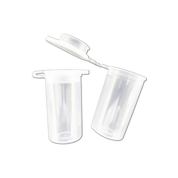Microtubo Fundo Chato 4,5ml Cor Incolor Com Tampa Pacote 500 Unidades