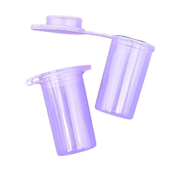 Microtubo Fundo Chato 4,5ml Lilás - 500 Unidades