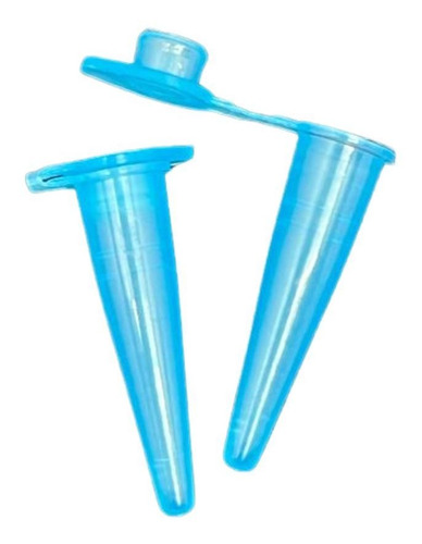 Microtubo Mini Flaconete 0,38ml Tipo Epp 2.000 Unidades - Azul