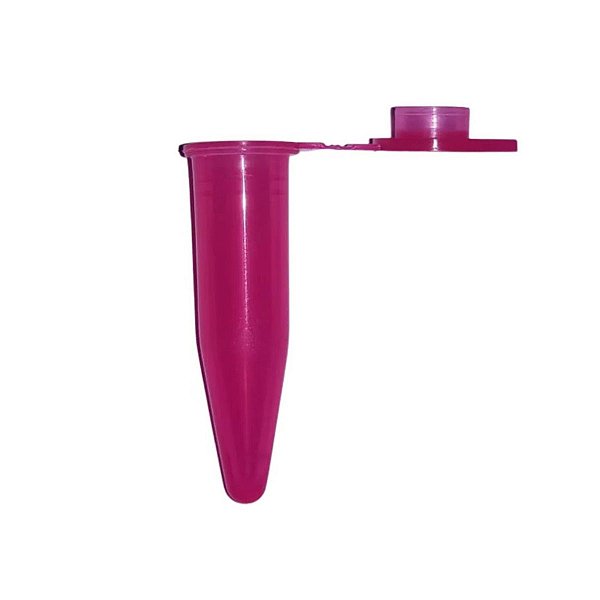 Microtubo Mini Flaconete Tipo Eppendorf 0,85ml - Pink - 1000 Unidades