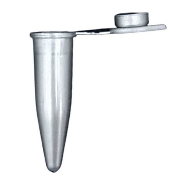 Microtubo Mini Flaconete Tipo Eppendorf 0,85ml - Prata - 1000 Unidades