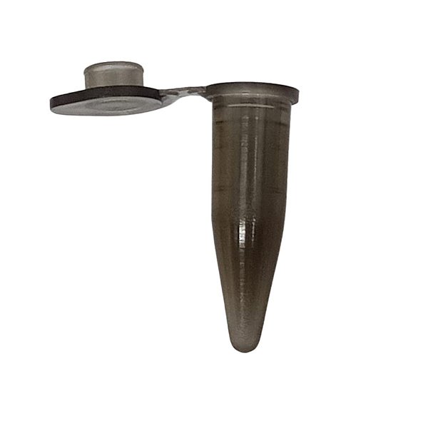 Microtubo Mini Frasco Cônico 0,5 Plus Pacotes com 500 Unidades - Preto Translucido