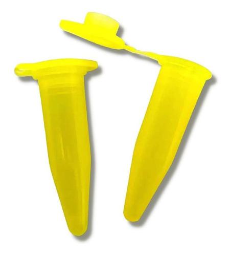 Microtubo Tipo Eppendorf 1,0ml Int. Pacote com 1.000 Unidades - Amarelo