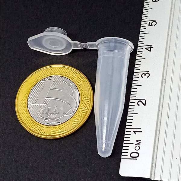 Microtubo Tipo Eppendorf 1,0ml Int. Pacote com 1.000 Unidades - Incolor