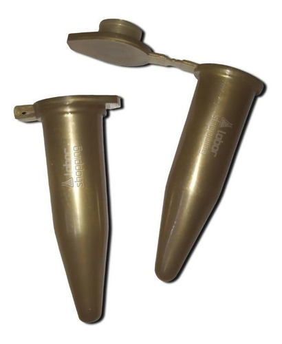 Microtubo Tipo Eppendorf 1,0ml Int. Pacote com 500 Unidades - Dourado