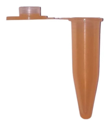 Microtubo Tipo Eppendorf 1,0ml Int. Pacote com 500 Unidades - Laranja