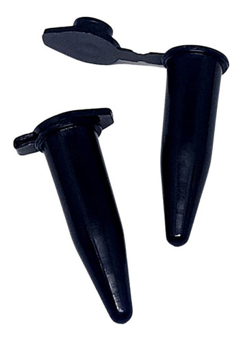 Microtubo Tipo Eppendorf 1,0ml Int. Pacote com 500 Unidades - Preto Leitoso