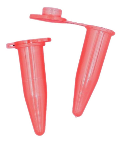 Microtubo Tipo Eppendorf 1,0ml Int. Pacote com 500 Unidades - Vermelho