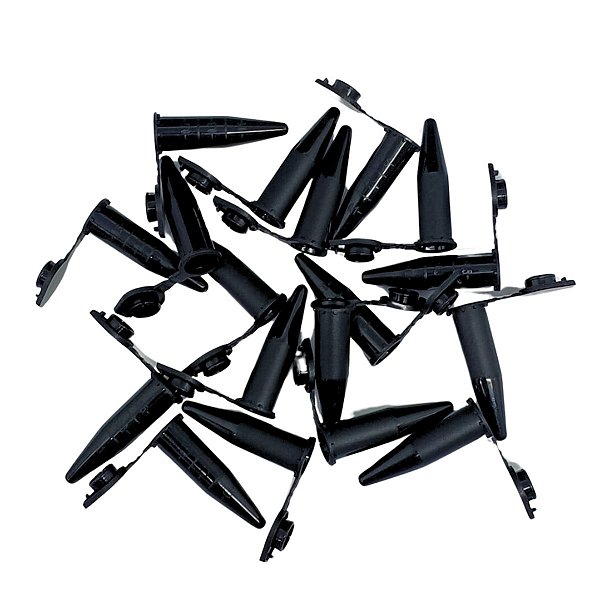 Microtubo Tipo Eppendorf Cap. 0,5ml - Preto Fechado C/ 2.000 GLOBAL TRADE