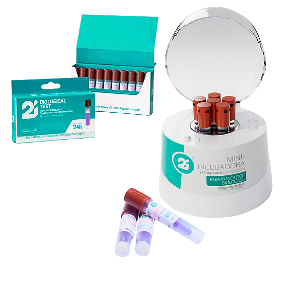 Mini Incubadora 2i + 100 Ampolas Indicador Biológico