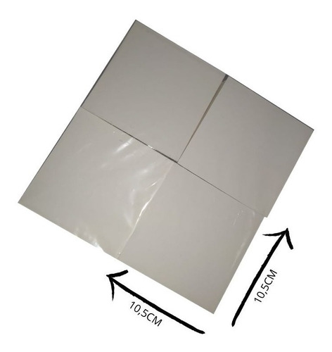 Papel Filtro 250g Substrato Mata Borrão 105x105mm - Pacote c/ 1.000 Folhas