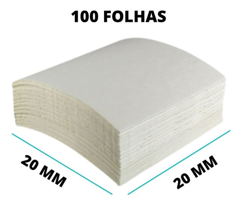 Papel Filtro 250g Substrato Mata Borrão 200x200mm - Pacote c/ 100 Folhas