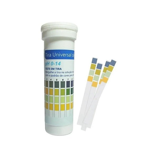 Papel Indicador de Ph 0-14 Caixa com 150 Testes em Tiras Marca: KASVI