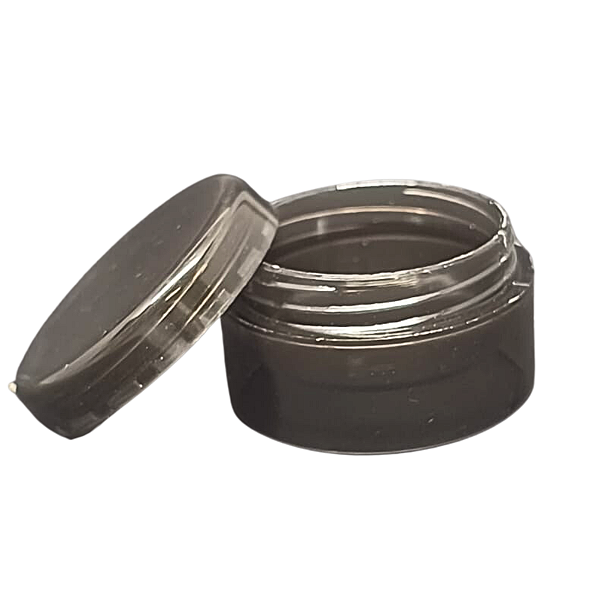 Pote Acrílico Com Tampa Rosqueada Preto Translúcido - 200 Unidades