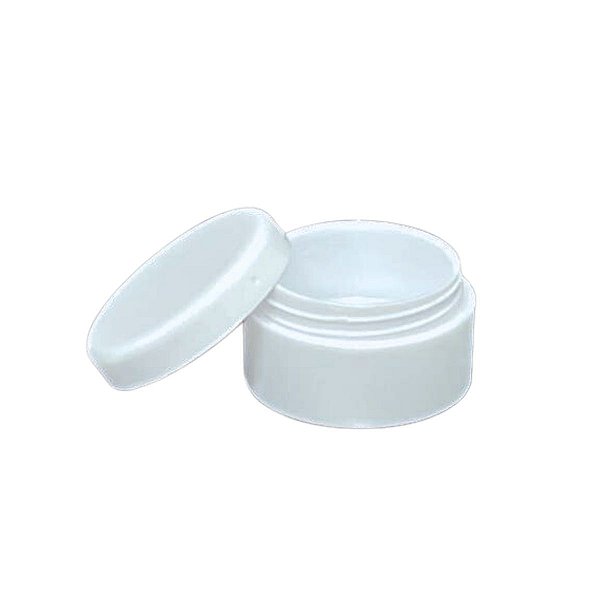 Pote Acrílico Cristal Branco Com Tampa Rosqueada 4g Para Amostras - 200 Unidades