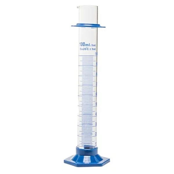 Proveta de Vidro Boro 3.3 Base Hexagonal Plástico - Volume: 25 ml