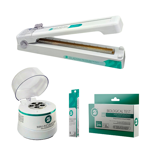 Seladora Odontológica 2i + Mini Incubadora 2i + 10 Ampolas 2i + 25 Integrador Químico 2i
