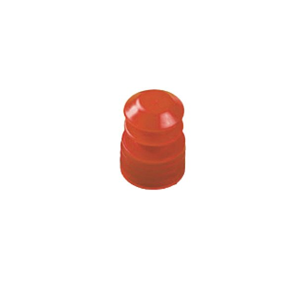 Tampa Tipo Flecha Para Tubo de Ensaio 12x75mm Vermelho - 100 Unidades