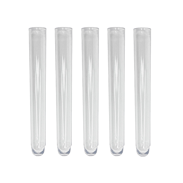 Tubo de Ensaio Plástico Poliestireno 12x75mm (5ml) - Pacote com 500 Unidades