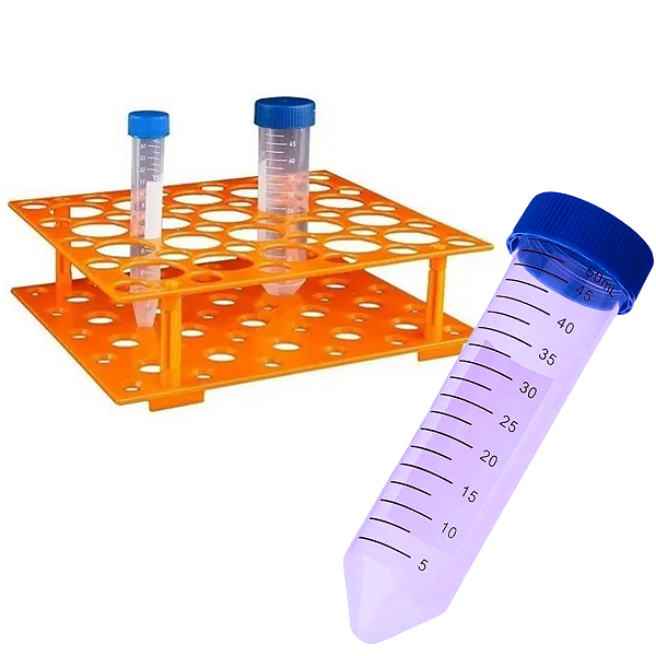 Tubo Falcon 50ml + Estante Para Tubos Falcon