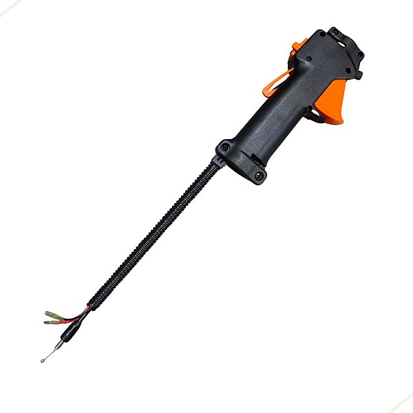 Punho Comando Gatilho Acelerador Completo Para Roçadeiras Multifuncional Com Tubo 26mm Cabo Curto
