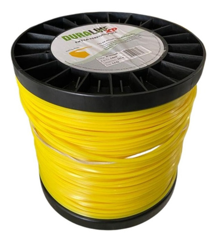 Bobina Fio de Nylon Roçadeira 3mm Quadrado 2kg 245m Duraline XP
