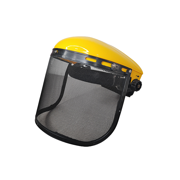 Protetor Facial Tela De Aço Para Operador De Roçadeiras Epi