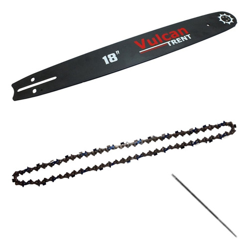 Kit Sabre Facão 18 Polegadas + Corrente 32 Dentes Para Motosserras Vulcan