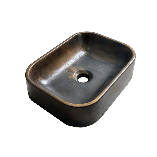 Cuba de Apoio para Banheiro Concreto Premium - Black Golden