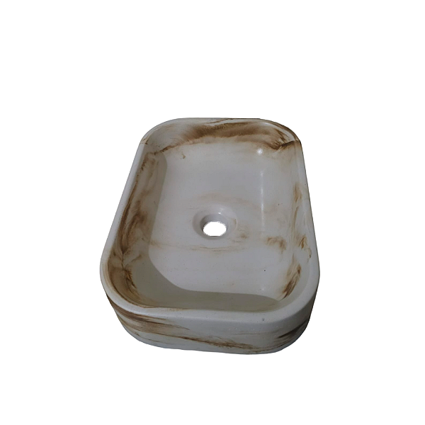 Cuba de Apoio para Banheiro Concreto Premium - Marmorato