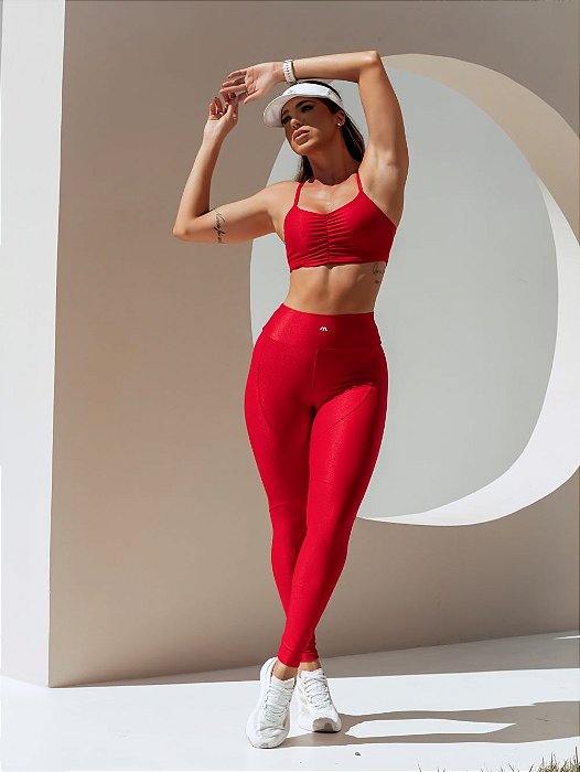 Conjunto Canelê Vermelho