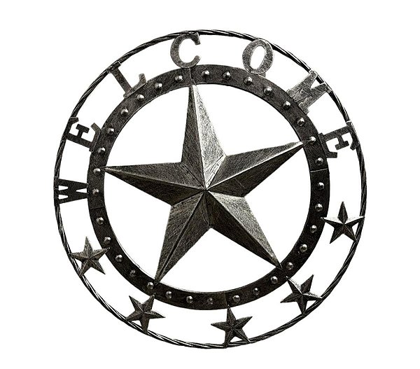 Estrela Decorativa Quadro Welcome  Bem Vindo