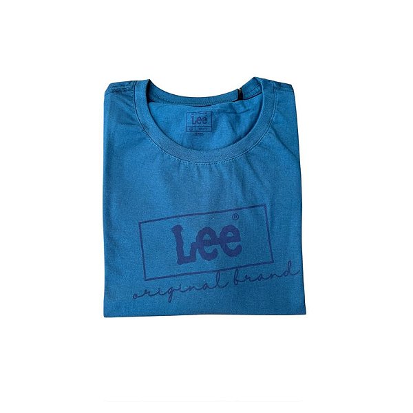 Camiseta Lee Azul Original Brand