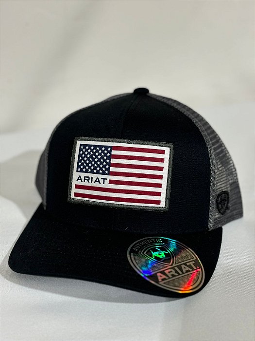 Boné Ariat USA Preto